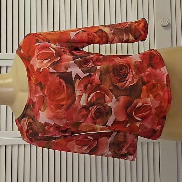 Daniel Benjamin Tops - Romantic Rose Print Top